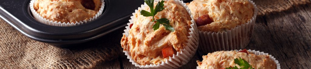 Muffin de frango e legumes