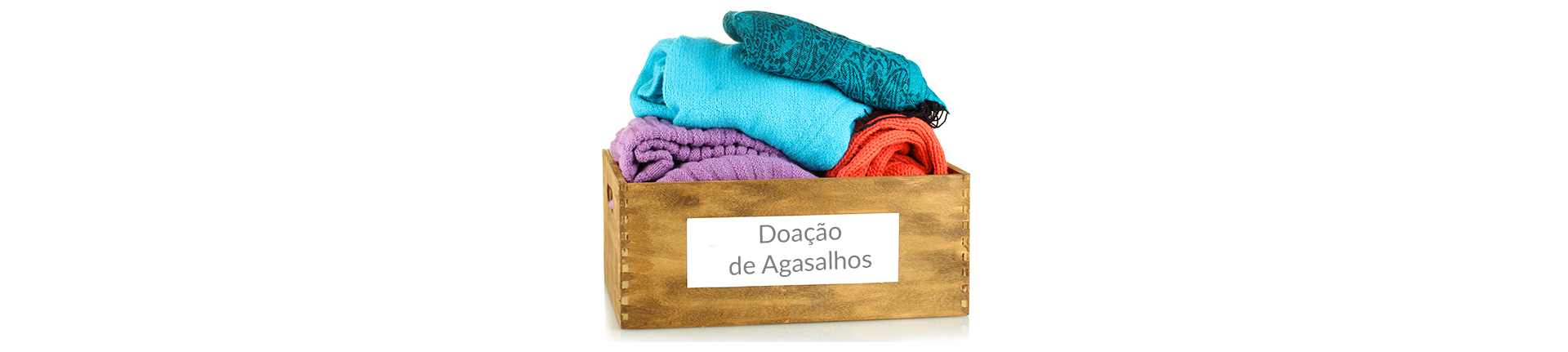 Conscientização sobre a doação de agasalhos